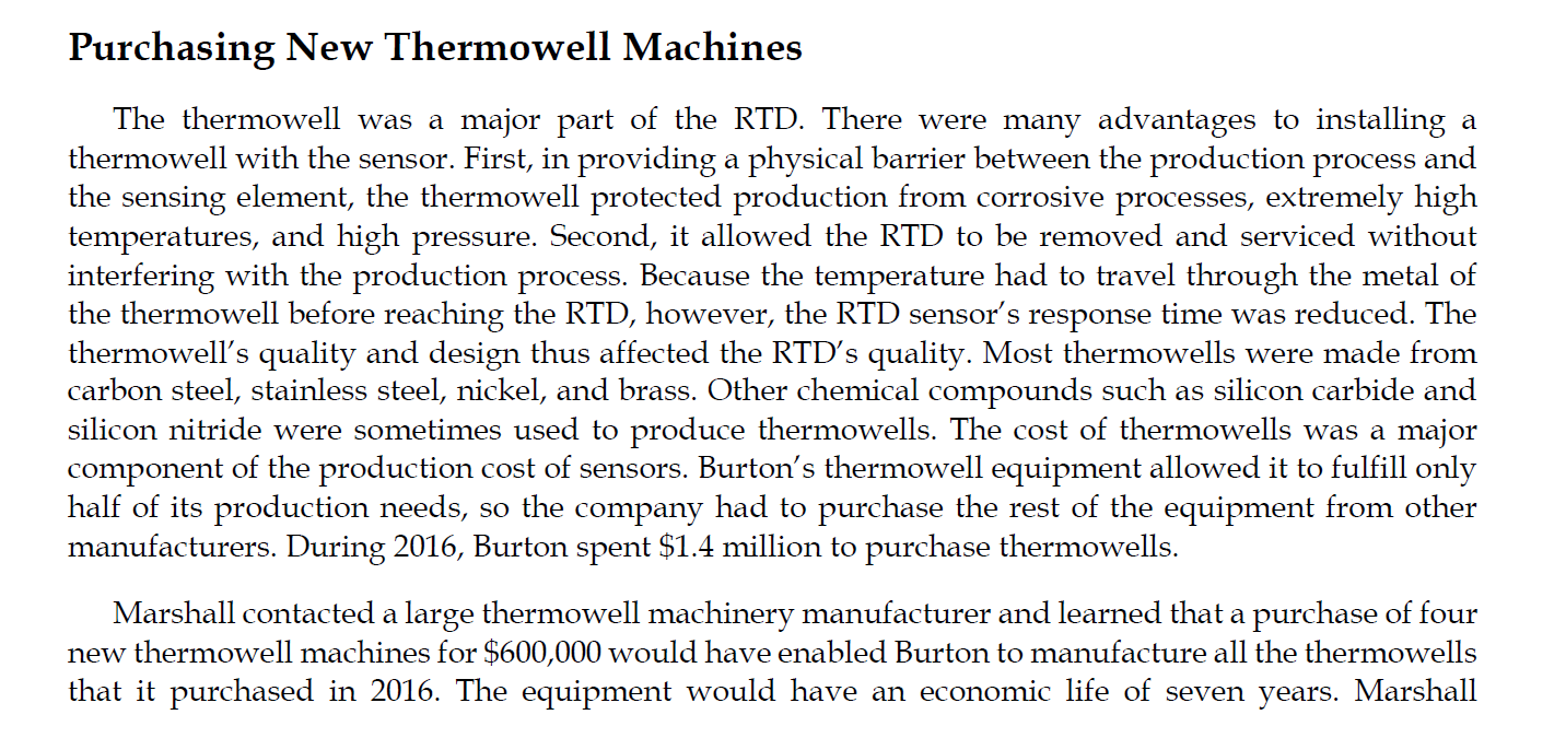 Burton Sensors Case and Corporate Finance Edward Bodmer Project and